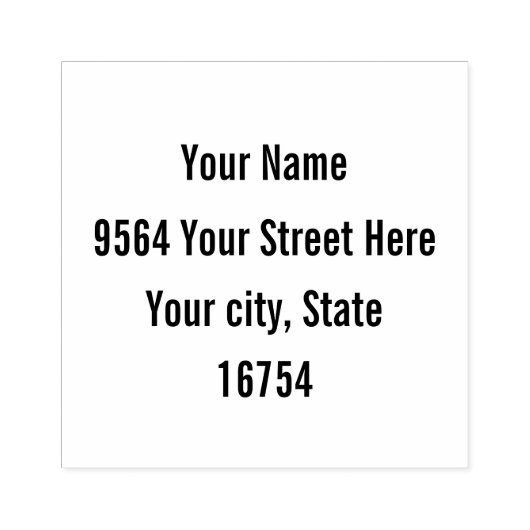 4行住所… ラバースタンプ (インプリント)