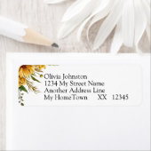 4行差出人住所（白） ラベル (インサイチュ)