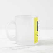 4要素のベリリウム|の周期表 フロストグラスマグカップ (左)