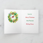 4言語ダラホースクリスマスカード シーズンカード (内部)