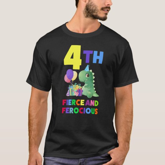 4誕生日の第4の激しく獰猛な時代 Tシャツ (正面)