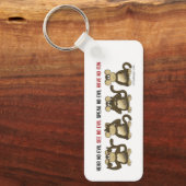 4賢いサル キーホルダー (正面)