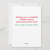 4軍隊ジェットホリデーカード シーズンカード (裏面)