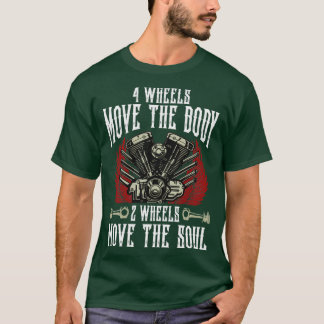 4輪移動体2輪移動ソウルバイク Tシャツ