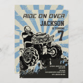 4輪誕生日招待状 招待状 (正面/裏面)