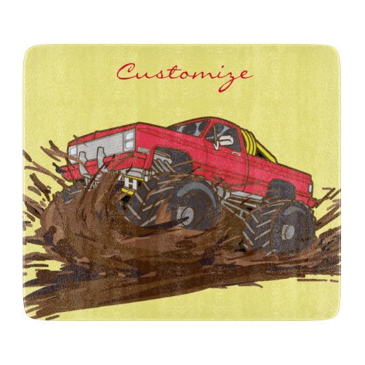 4輪車マッドトラックThunder_Cove カッティングボード (正面)