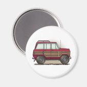 4輪車停車場ワゴン マグネット (正面/裏面)