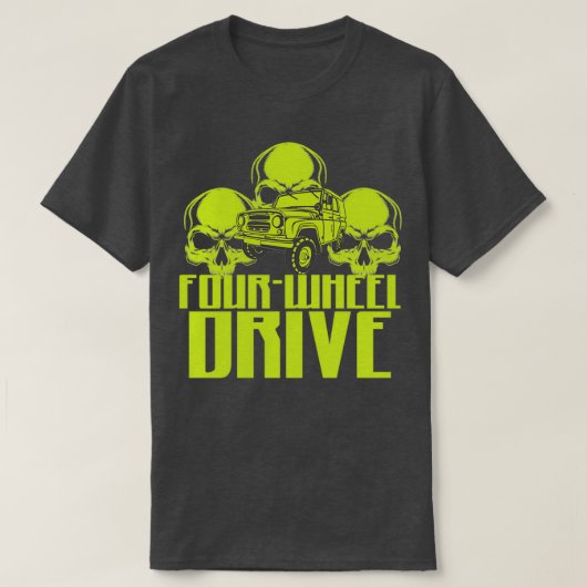 4輪駆動4WD T Tシャツ (デザイン正面)
