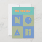 4通の4文字男の赤ちゃん生まれたばかりの祝いカード サンキューカード (正面)