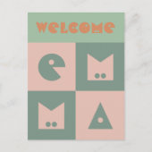 4通新生児女父母祝辞 ポストカード (正面)