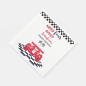 4速で4速の子供の誕生日 スタンダードランチョンナプキン (角)