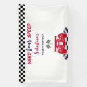 4速で4速の子供の誕生日 横断幕 (縦)