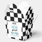 4速ブルーレースカー4th誕生日パーティー フェイバーボックス (オープン)