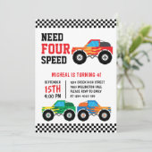 4速モンスタートラックレースカーが必要4th 招待状 (スタンド正面)