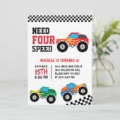4速モンスタートラックレースカーが必要4th 招待状 (スタンド正面)
