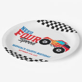 4速モンスタートラック紙ナプキンが必要 ペーパープレート (アングル)