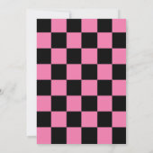 4速レースカーガール4th誕生日を必要とする 招待状 (裏面)