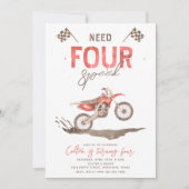 4速誕生日招待状 | 4番目 招待状 (正面)