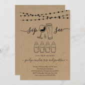 4連子Sip&参照ワイン&ビールトースト 招待状 (正面/裏面)