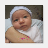 4週間， 1か月 マグネット (正面)