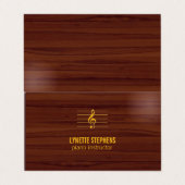 4面ピアノインストラクター名刺 名刺 (外部フラット)