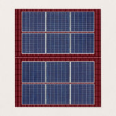 4面屋根の屋根の上にエネル太陽のギー赤い屋根 名刺 (外部フラット)