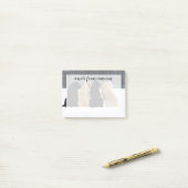 4頭のラブラドール犬が雪の中 ポストイット (デスク上)