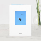 4頭のワシの「あなたは感じの打ち上げ」カード カード (裏面)