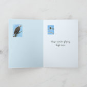 4頭のワシの「あなたは感じの打ち上げ」カード カード (内部)