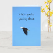 4頭のワシの「あなたは感じの打ち上げ」カード カード (黄色い花)