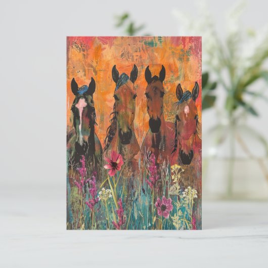 4頭の野馬 (スタンド正面)