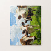 4頭の雑談牛 ジグソーパズル (縦)