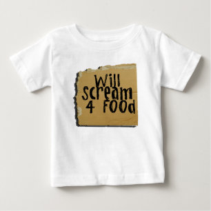 4食糧を叫びます ベビーTシャツ