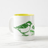 4鳥のマグ ツートーンマグカップ (正面左)