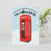 4鳥を呼ぶクリスマスの12の日パンおもしろい シーズンカード (スタンド正面)