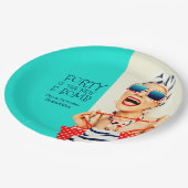 40おもしろいは新爆弾バースデーパーティー ペーパープレート (アングル)