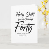 40おもしろいハッピーバースデー40番目の友人 カード (黄色い花)