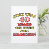 40おもしろい周年記念 カード (スタンド正面)