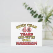 40おもしろい周年記念 ポストカード (スタンド正面)