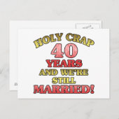 40おもしろい周年記念 ポストカード (正面/裏面)