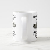 40おもしろい歳のレトロカーバンガーの名前追加日 ジャンボコーヒーマグカップ (裏面)