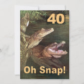 40おもしろい歳の誕生日パーティの招待状 招待状 (正面)