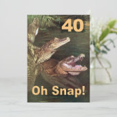 40おもしろい歳の誕生日パーティの招待状 招待状 (スタンド正面)