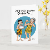 40おもしろい歳の誕生日 カード (黄色い花)