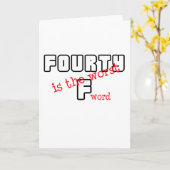 「40おもしろい歳の誕生日」デザイン カード (黄色い花)