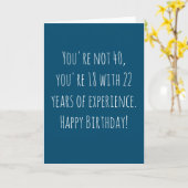 40おもしろい番目の文字ベース誕生日 カード (黄色い花)