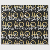 40およびすばらしいギフト用包装紙 ラッピングペーパー (フラット)