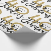 40およびすばらしいギフト用包装紙 ラッピングペーパー (角)