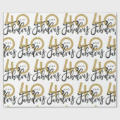 40およびすばらしいギフト用包装紙 ラッピングペーパー (フラット)