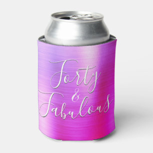 40およびすばらしいバラの紫色のピンク 缶クーラー